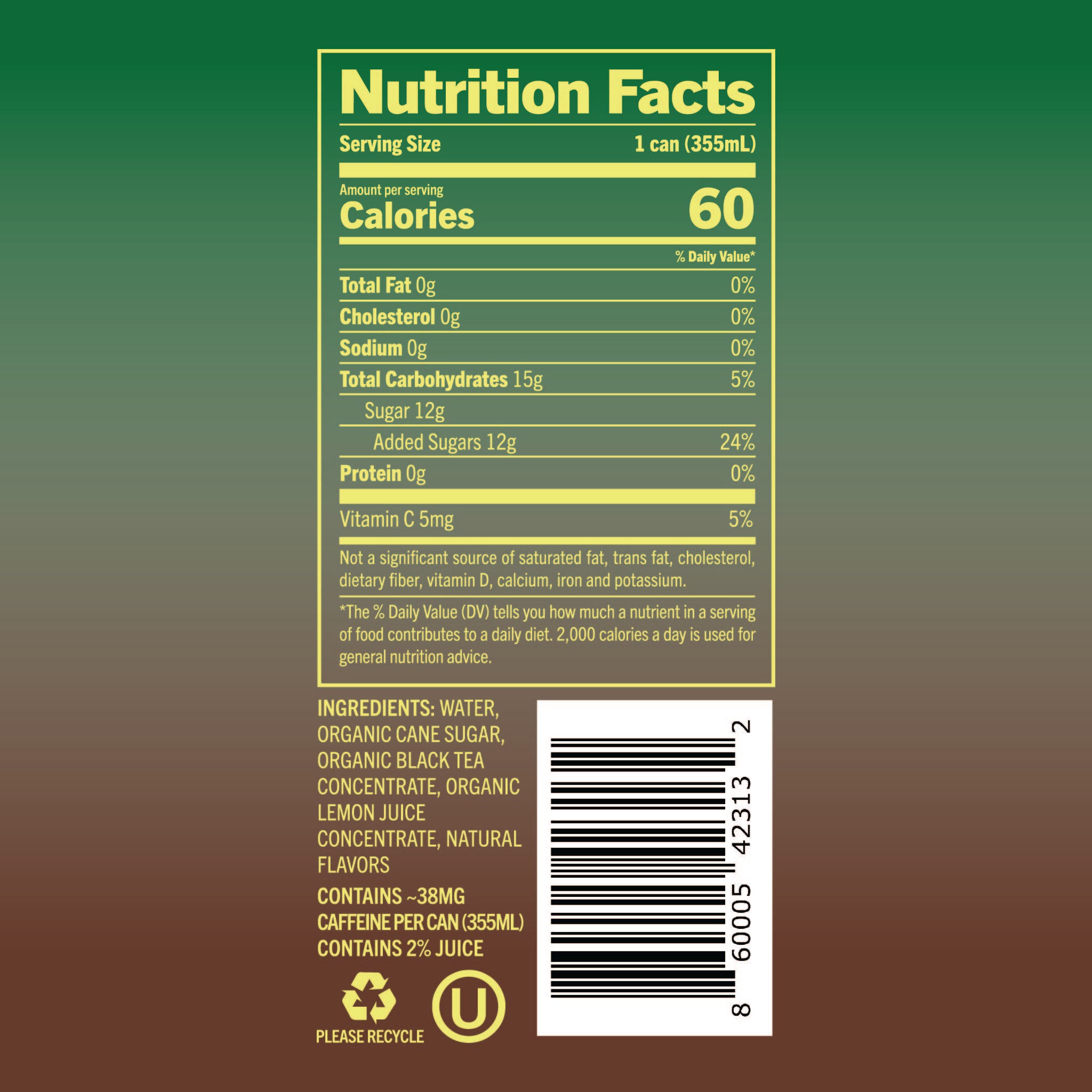 Brooklyn Best Lemon Iced Tea - 12 Pack