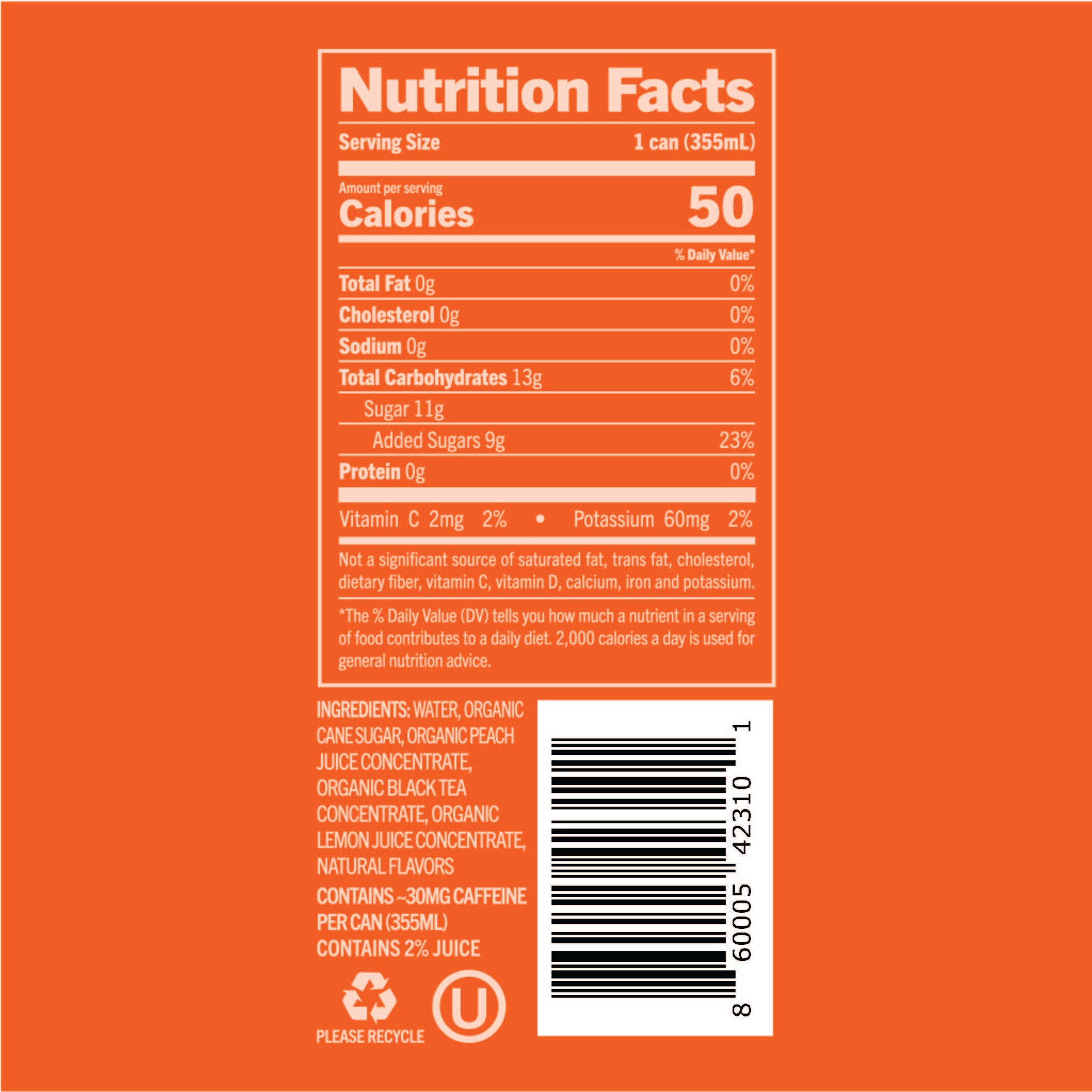 Brooklyn Best Peach Iced Tea - 12 Pack